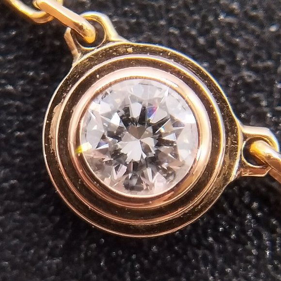 CARTIER D'AMOUR NECKLACE Diamond 18K Rose Gold - Picture 10 of 14